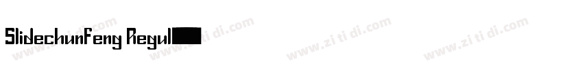 Slidechunfeng Regul字体转换